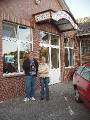 44 Ostfriesne Brewery * With Regina outside the Ostfriesen Brewery * 600 x 800 * (227KB)